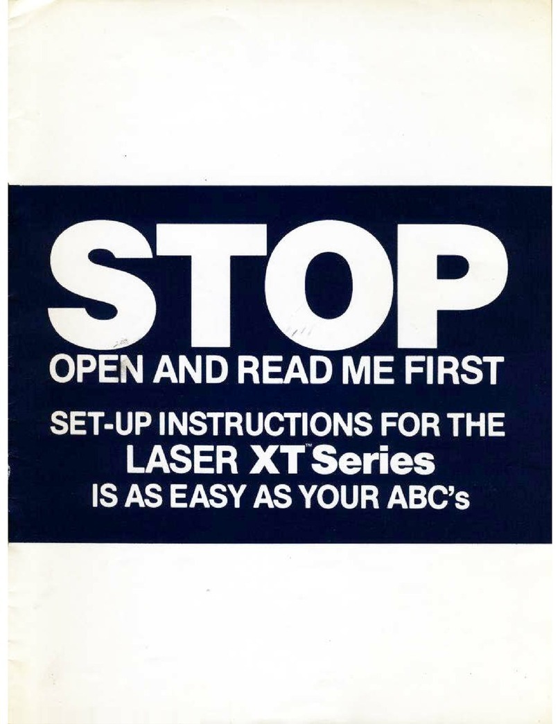 V-tech Laser XT Series Manuel