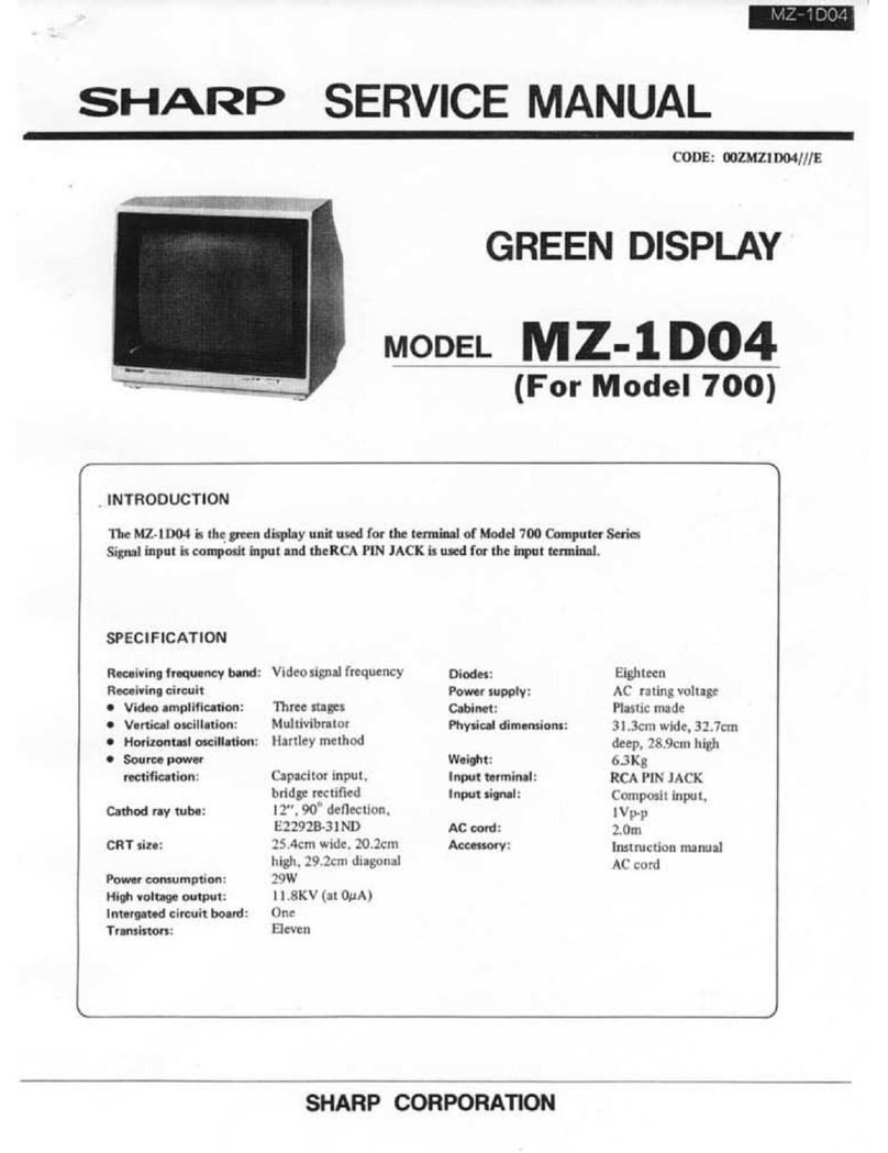 Sharp mz-1d04 Manuel utilisateur