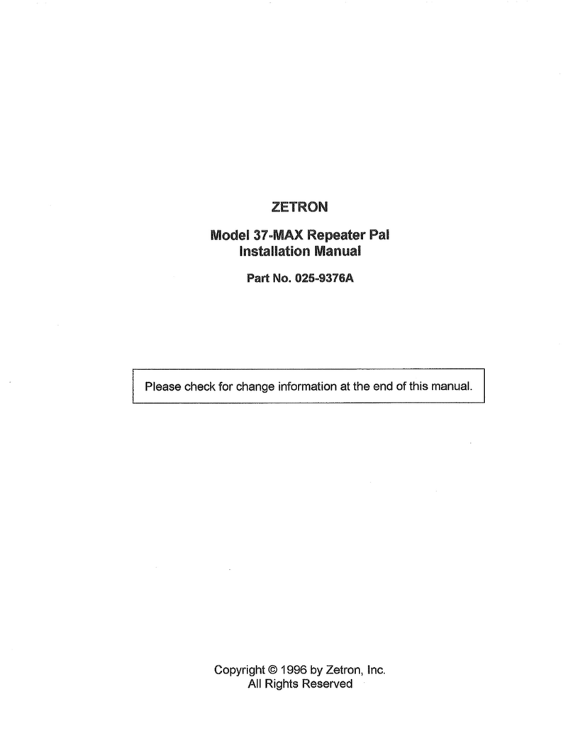 ZETRON 37-MAX Manuel utilisateur ZETRON 37-MAX Manuel utilisateur