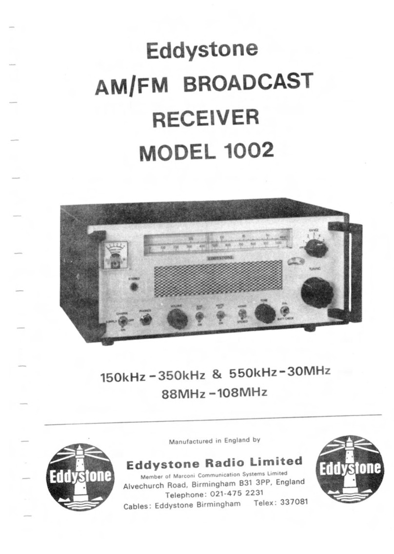 Eddystone 1002 Manuel utilisateur Eddystone 1002 Manuel utilisateur