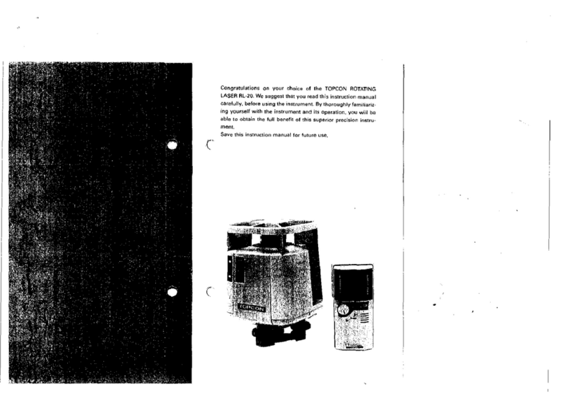 Topcon RL-20 Manuel utilisateur