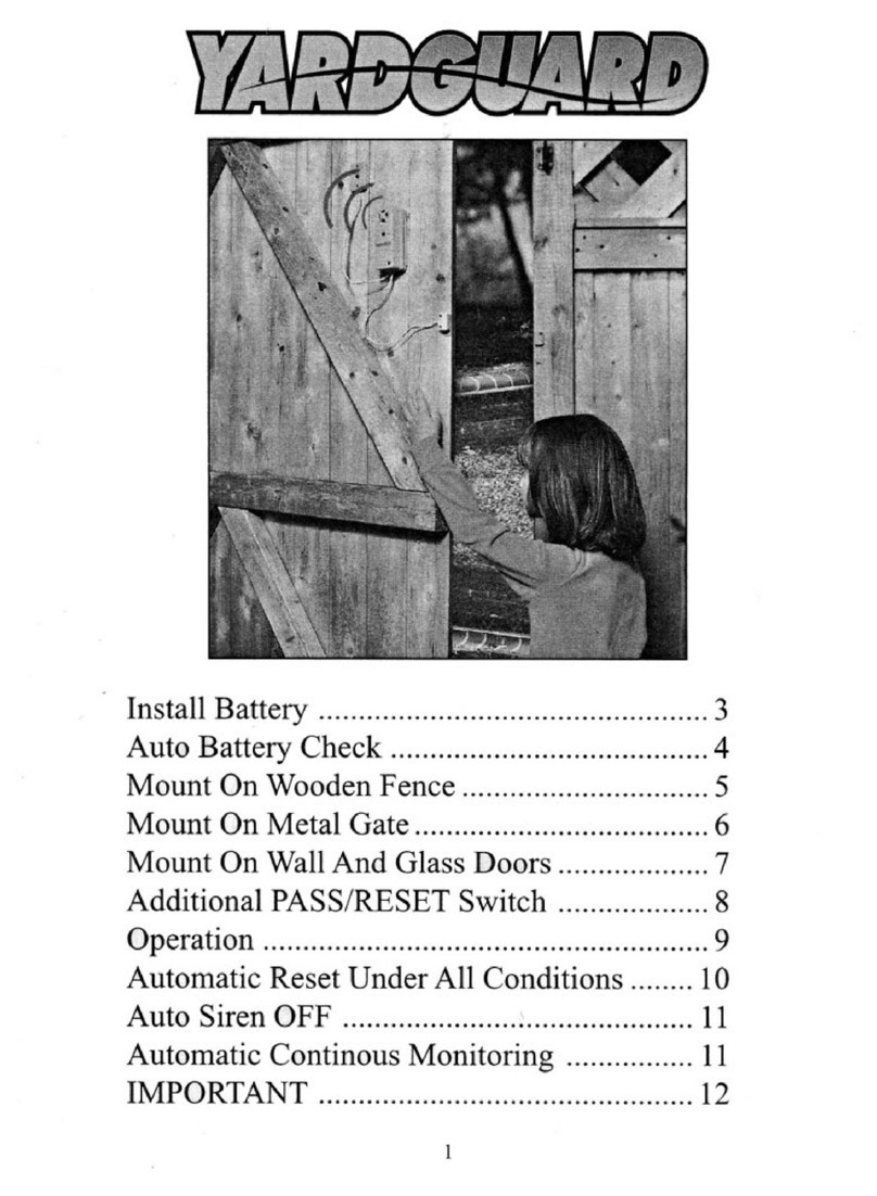SmartPool YardGuard YG03 Manuel utilisateur SmartPool YardGuard YG03 Manuel utilisateur