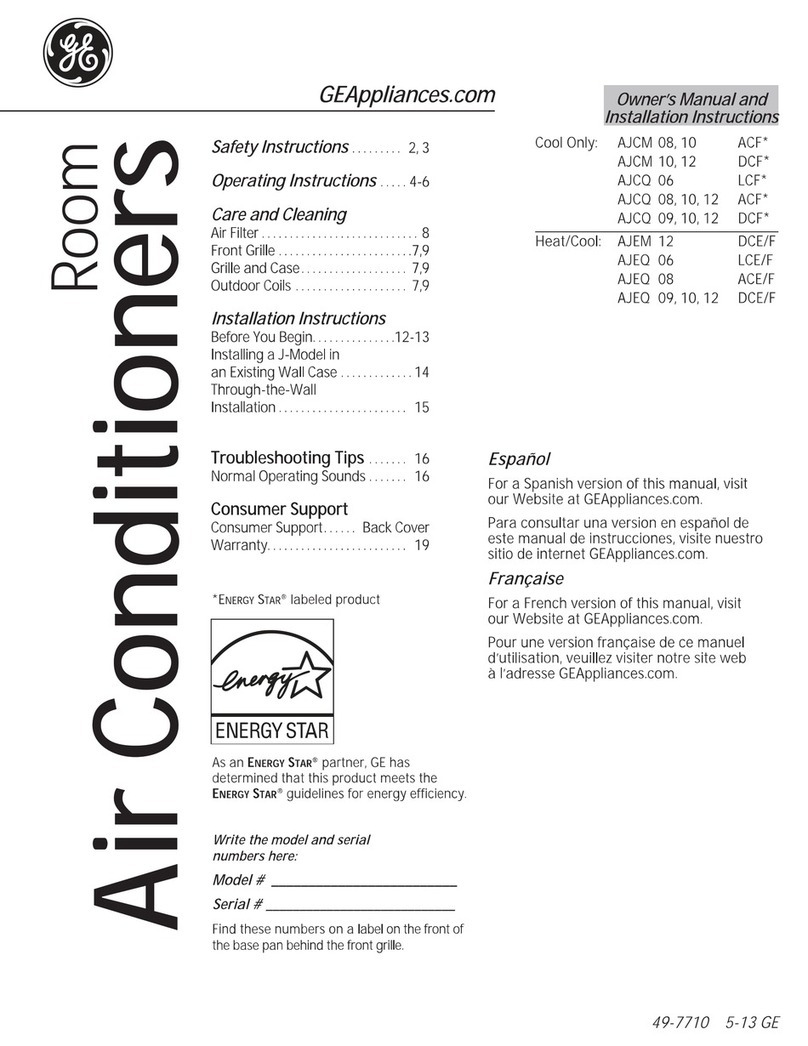 GE AJCM08ACF Series Mode d'emploi