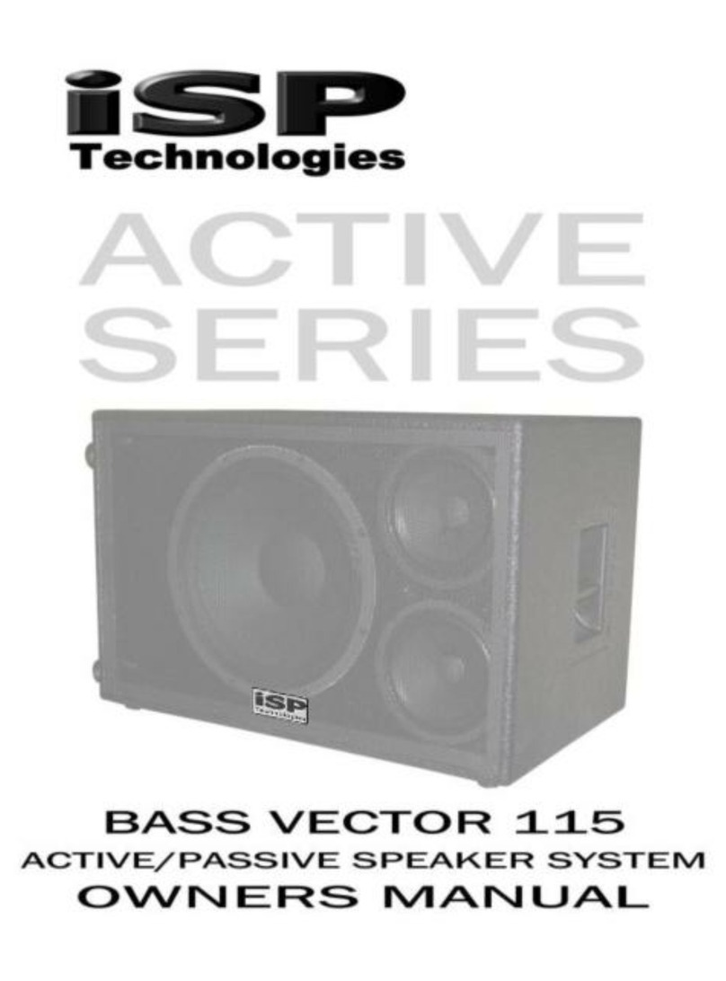iSP Technologies Bass Vector 115 Manuel utilisateur