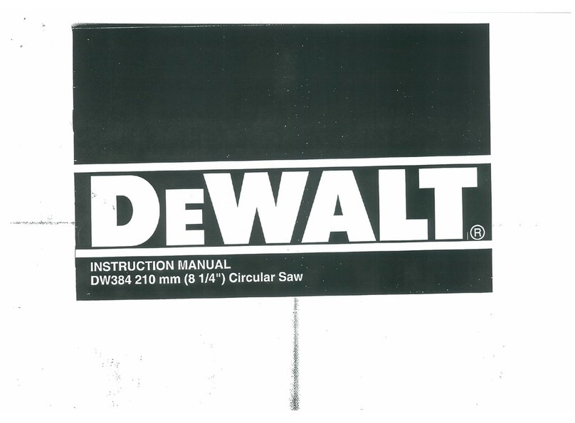 DeWalt DW384 Manuel utilisateur