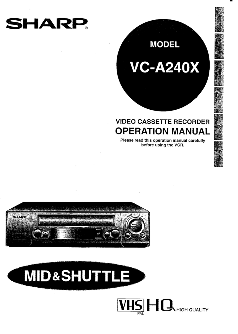 Sharp VC-A240X Manuel utilisateur