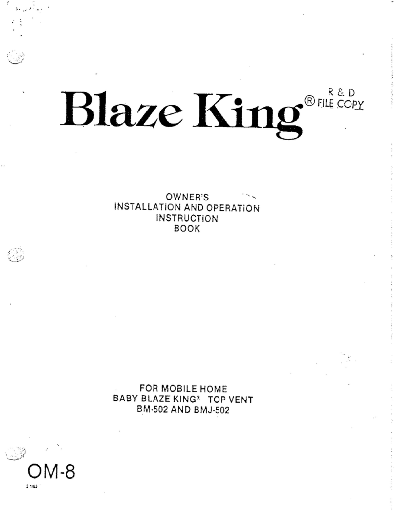 Blaze King BM-502 Guide de démarrage rapide