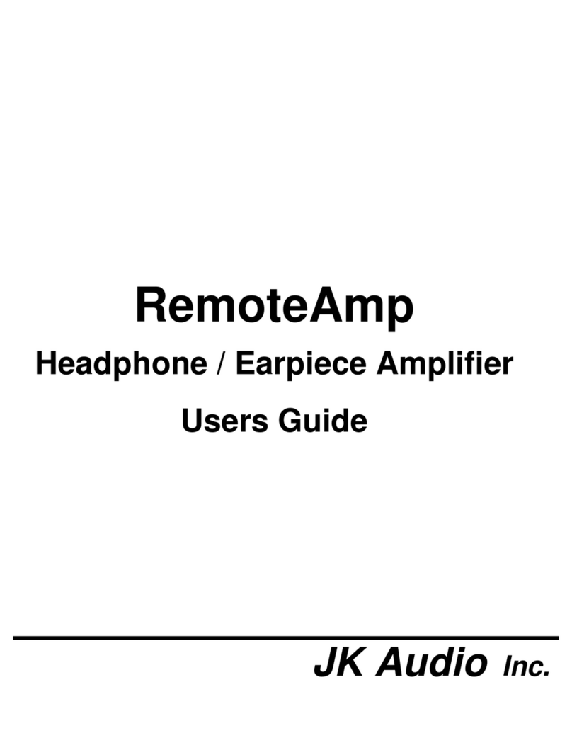 JK Audio RemoteAmp Blue Manuel utilisateur