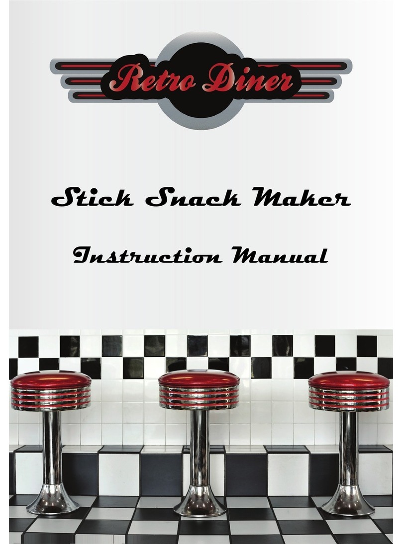 Retro Diner Stick Snack Maker Manuel utilisateur