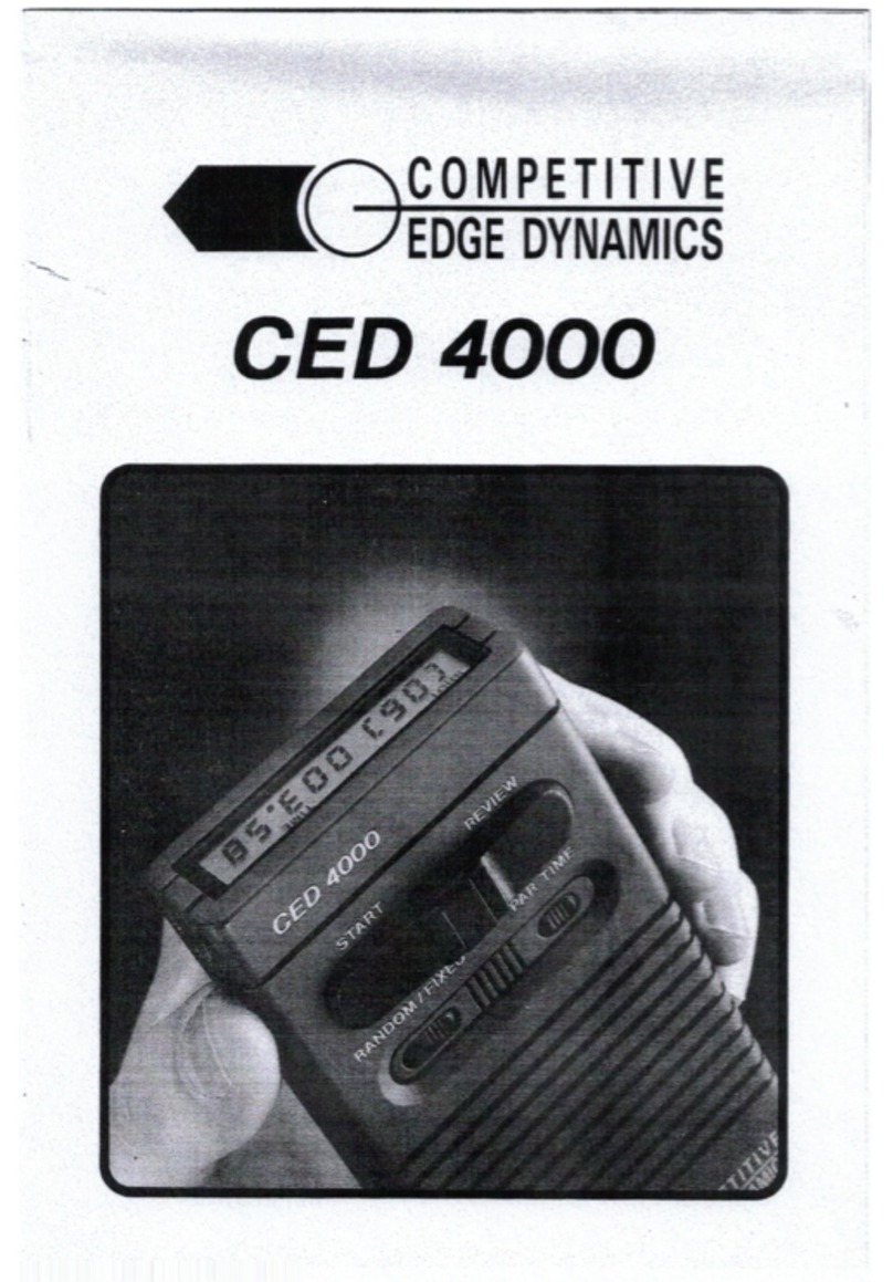 Competitive Edge Dynamics CED 4000 Manuel utilisateur