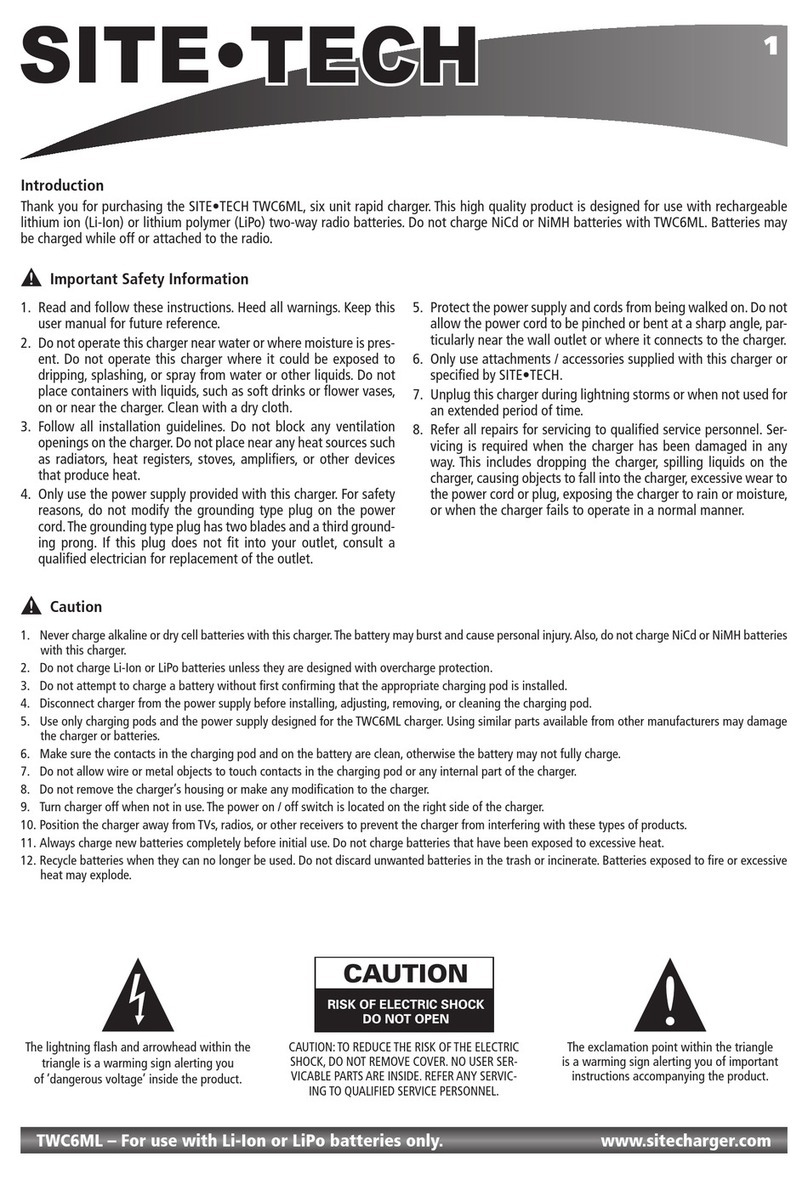 Site Technology TWC6ML Manuel utilisateur