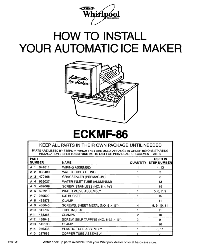 Whirlpool ECKMF-86 Manuel utilisateur Whirlpool ECKMF-86 Manuel utilisateur