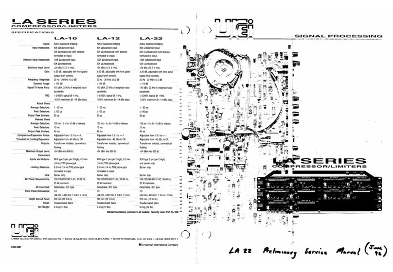 Universal Audio LA-10 Manuel utilisateur