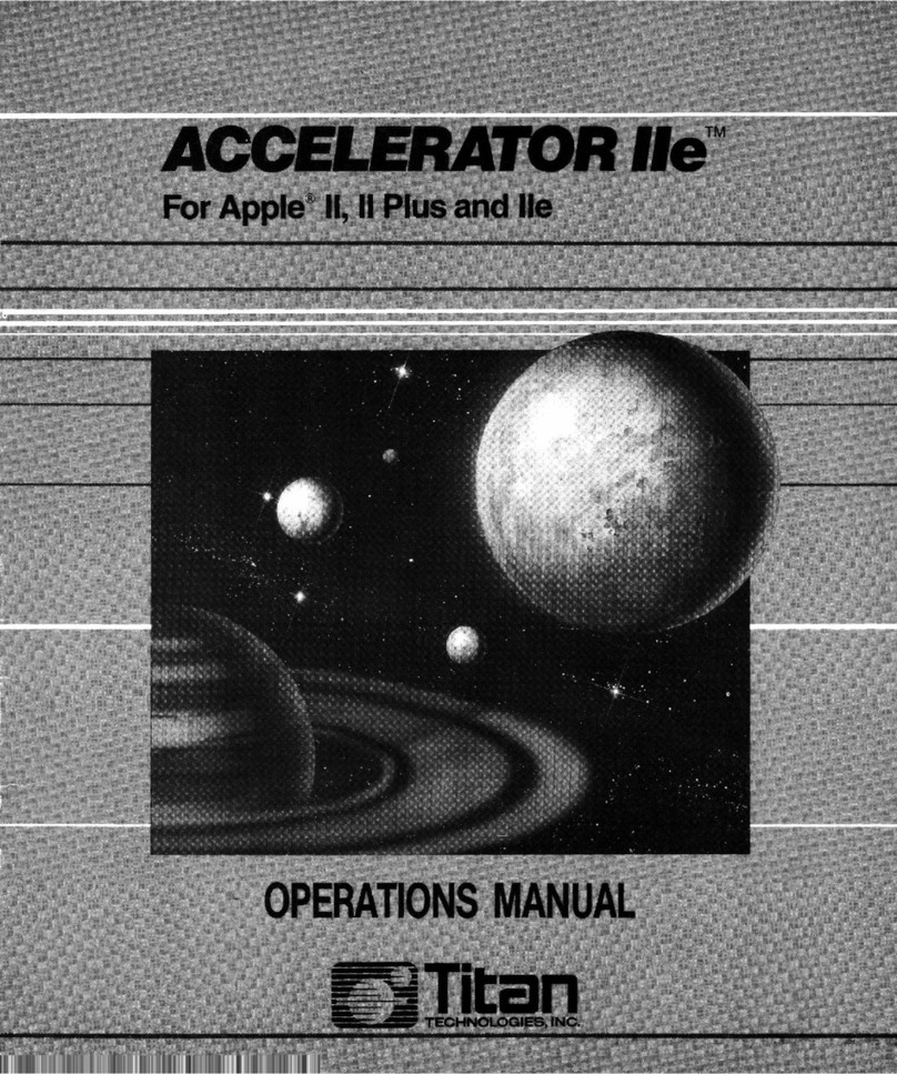 Titan Accelerator IIe Manuel utilisateur Titan Accelerator IIe Manuel utilisateur