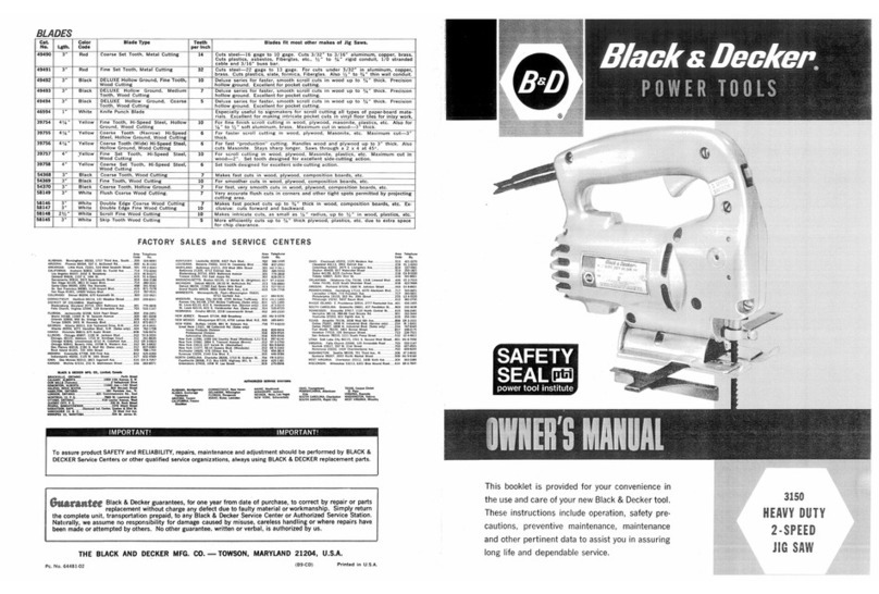 Black & Decker 3150 Manuel utilisateur