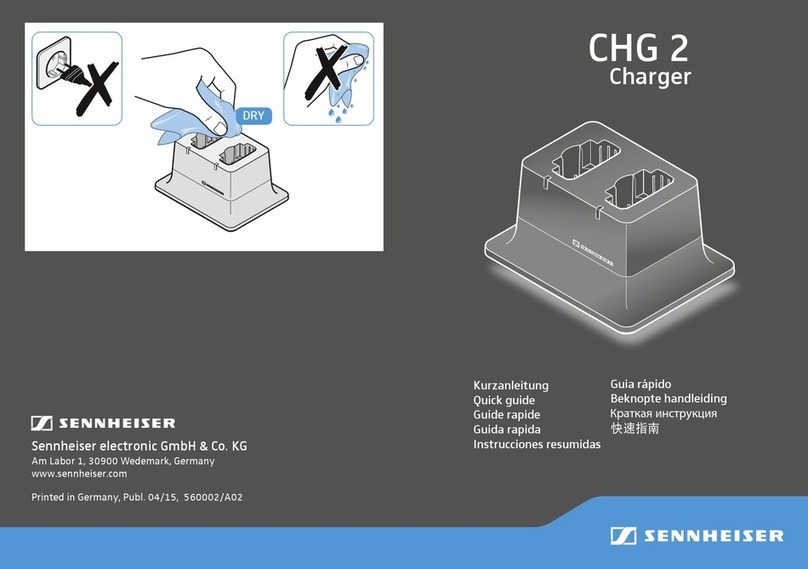 Sennheiser CHG 2 Manuel utilisateur