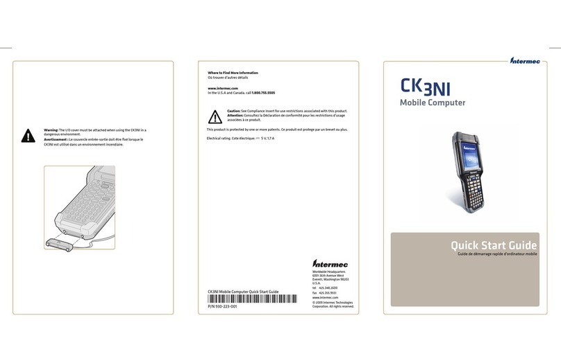 Intermec CK3NI Manuel utilisateur