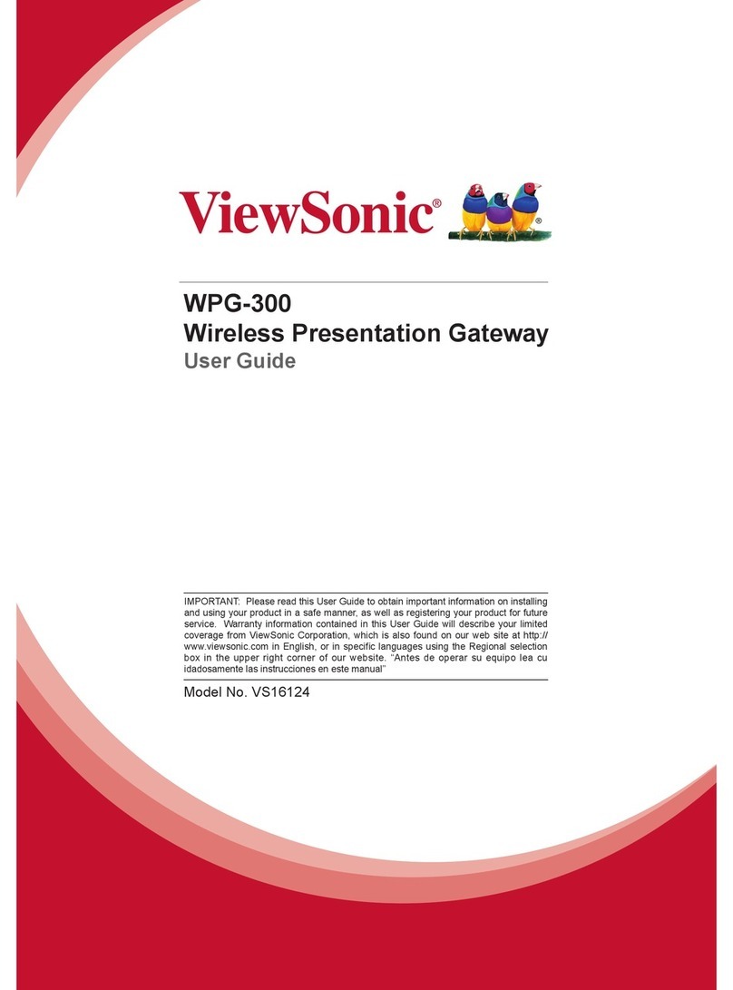 ViewSonic WPG-300 Manuel utilisateur