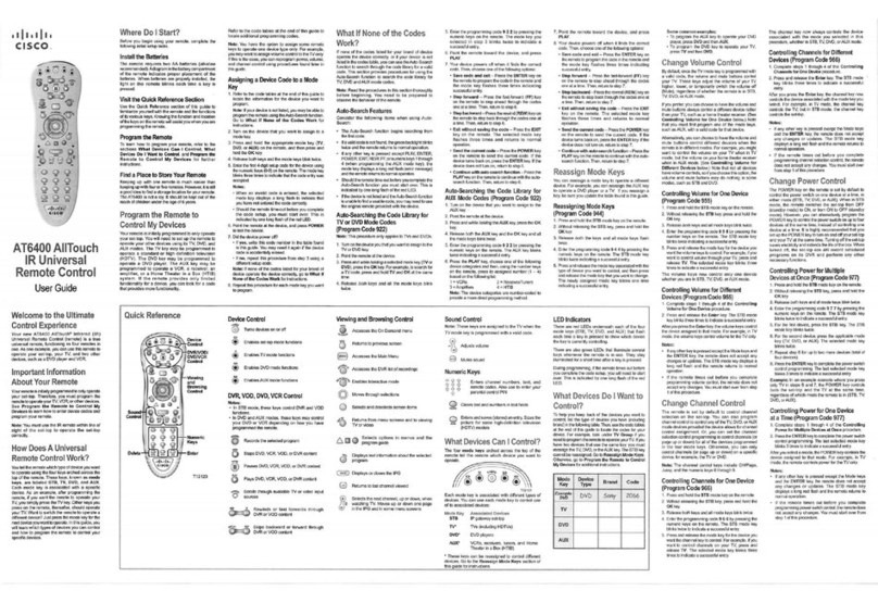 Cisco AllTouch AT6400 Manuel utilisateur