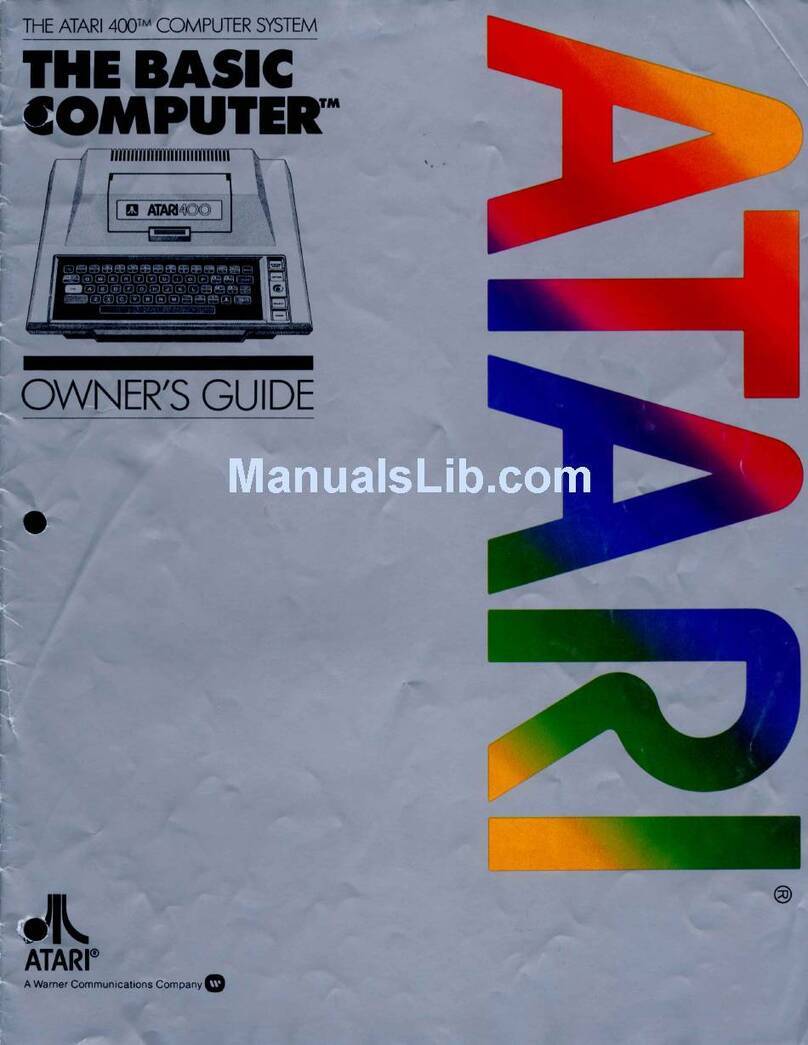 Atari 400 The Basic Computer Manuel utilisateur Atari 400 The Basic Computer Manuel utilisateur