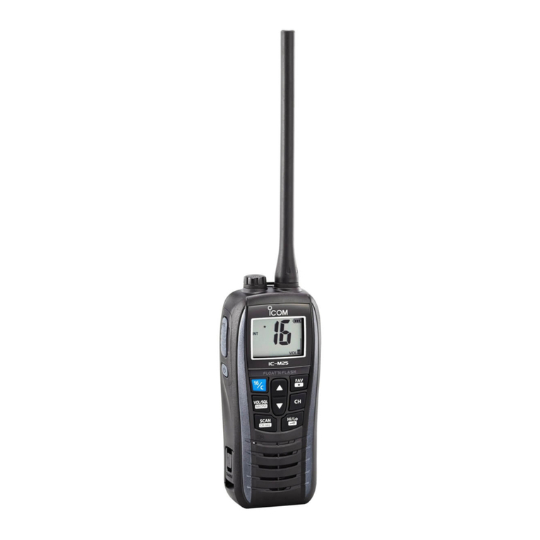 Icom IC-M25 Manuel utilisateur Icom IC-M25 Manuel utilisateur