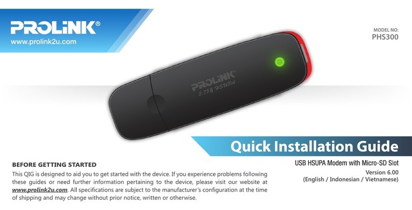 PROLiNK PHS300 Manuel utilisateur PROLiNK PHS300 Manuel utilisateur