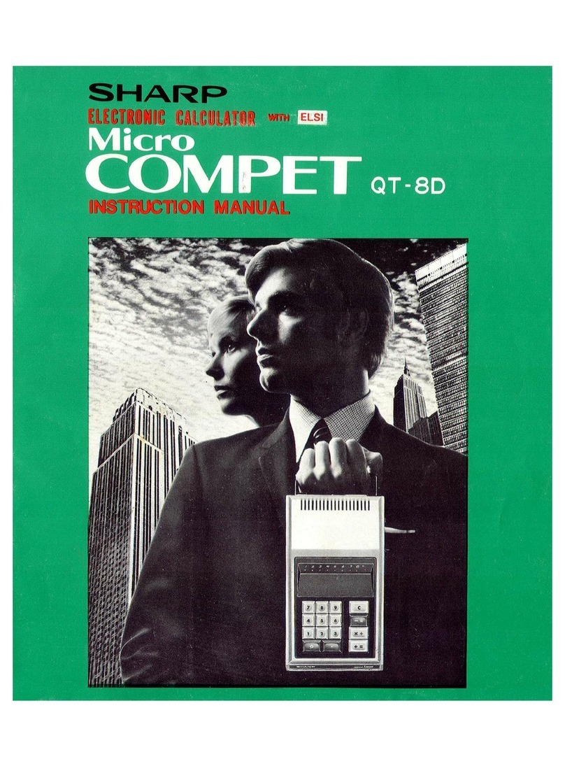 Sharp Micro COMPET QT-8D Manuel utilisateur
