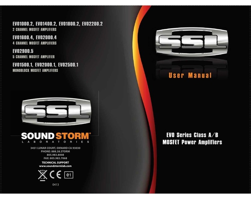 Ssl EVO1500.1 Manuel utilisateur Ssl EVO1500.1 Manuel utilisateur