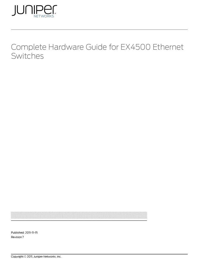 Juniper EX4500 Series Instructions d'installation