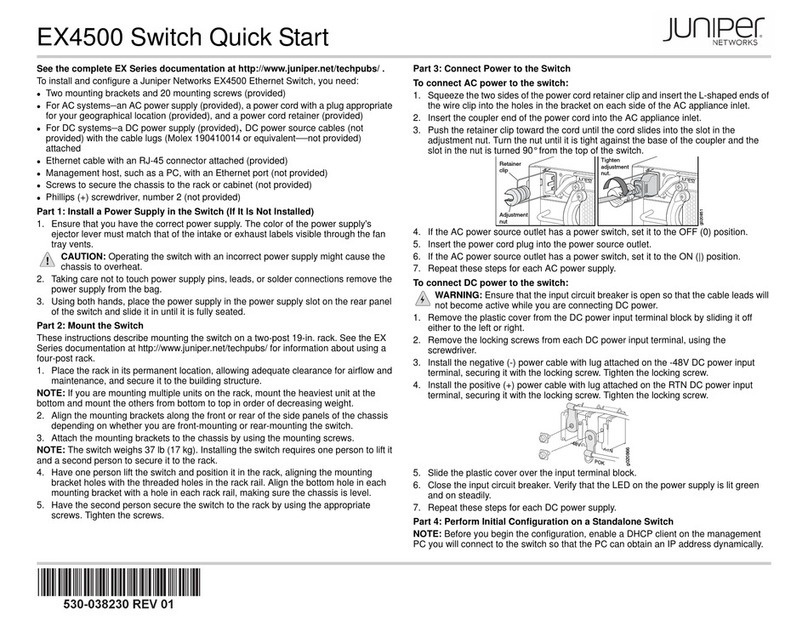 Juniper EX4500 Series Manuel utilisateur