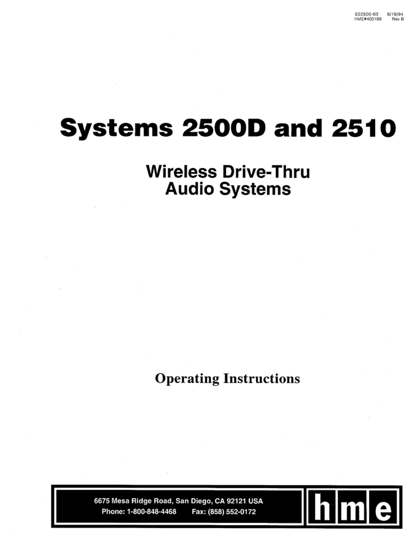 HME 2500D Manuel utilisateur