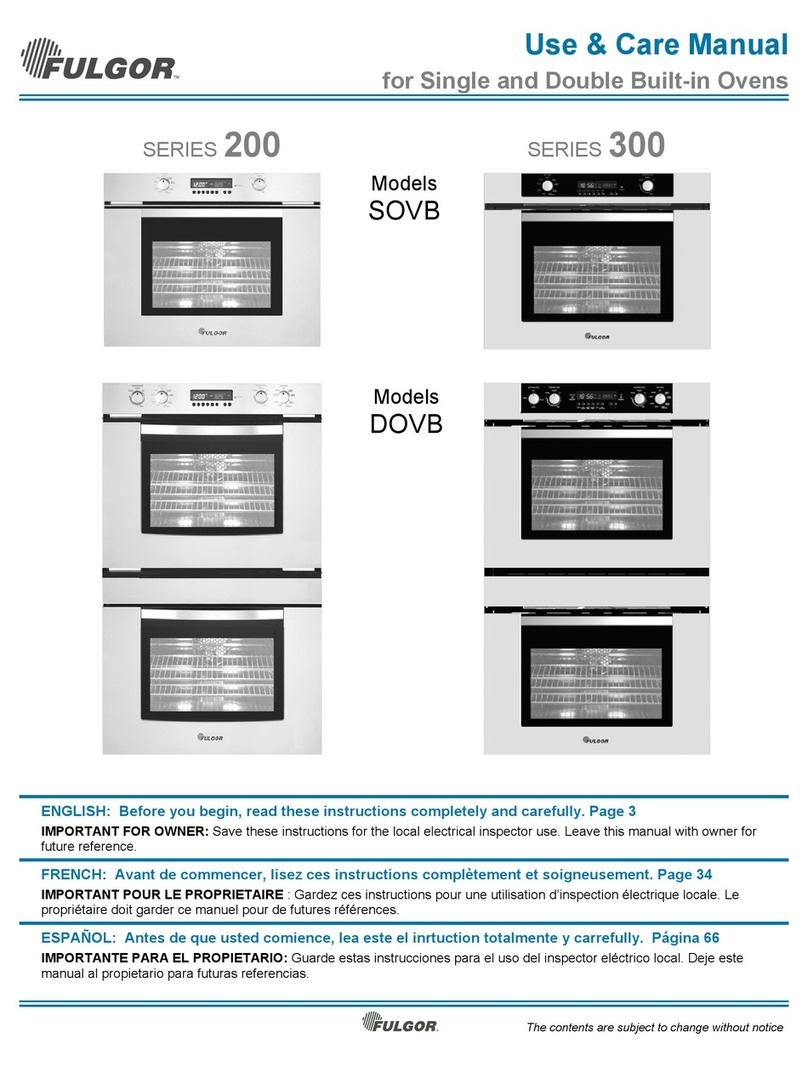 FULGOR SOVB 200 series Manuel utilisateur