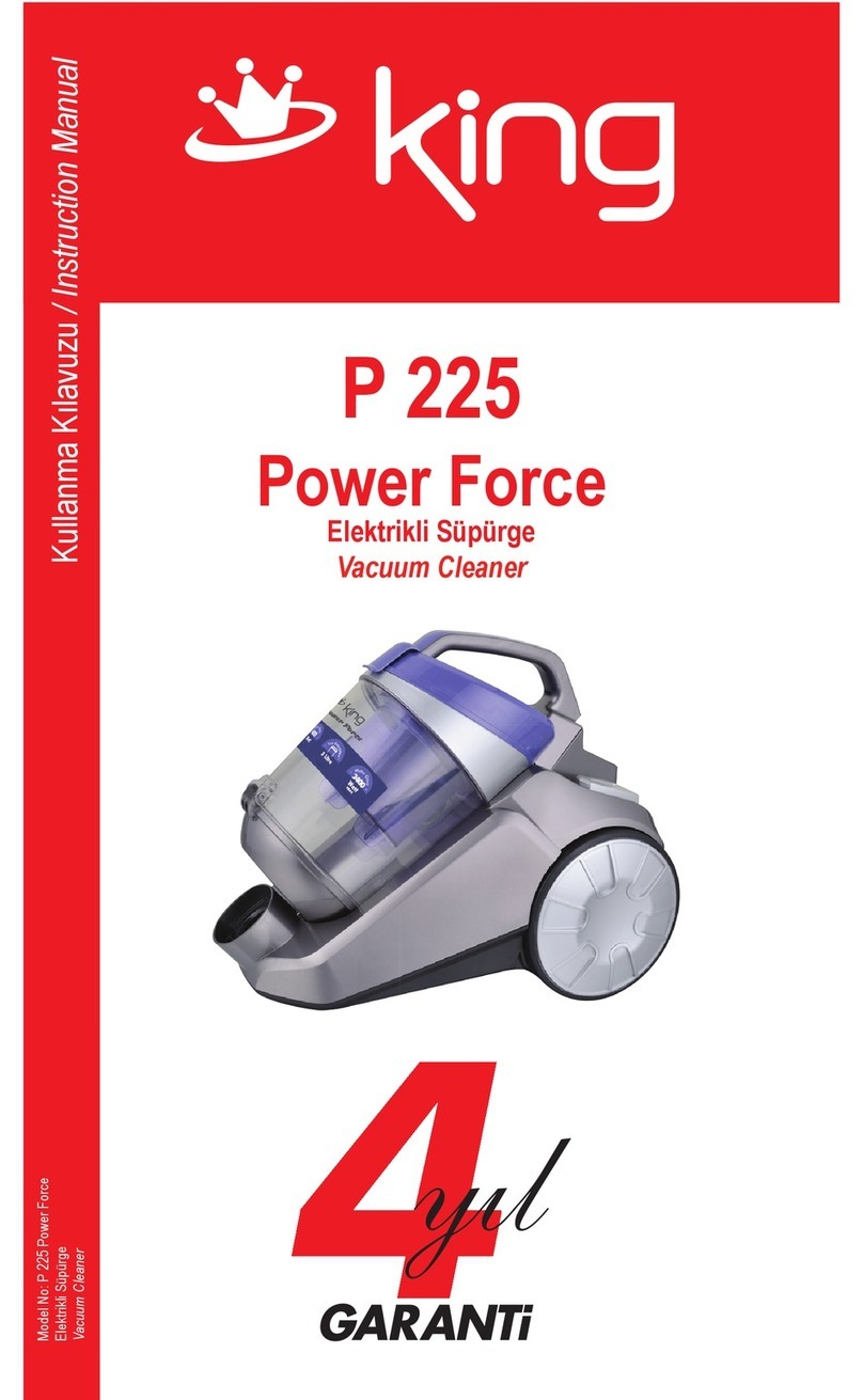 KING P 225 Power Force Manuel utilisateur