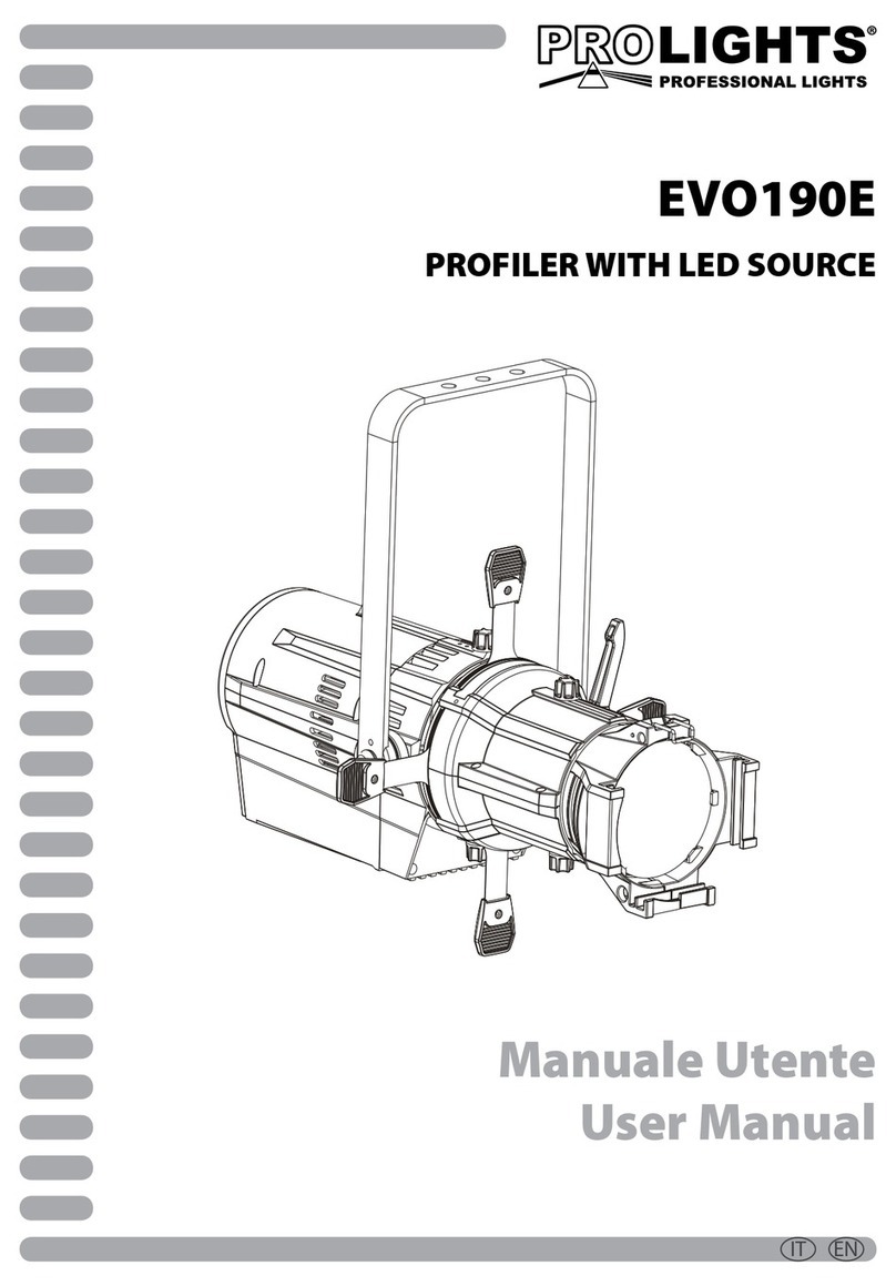 ProLights Evo190E Manuel utilisateur