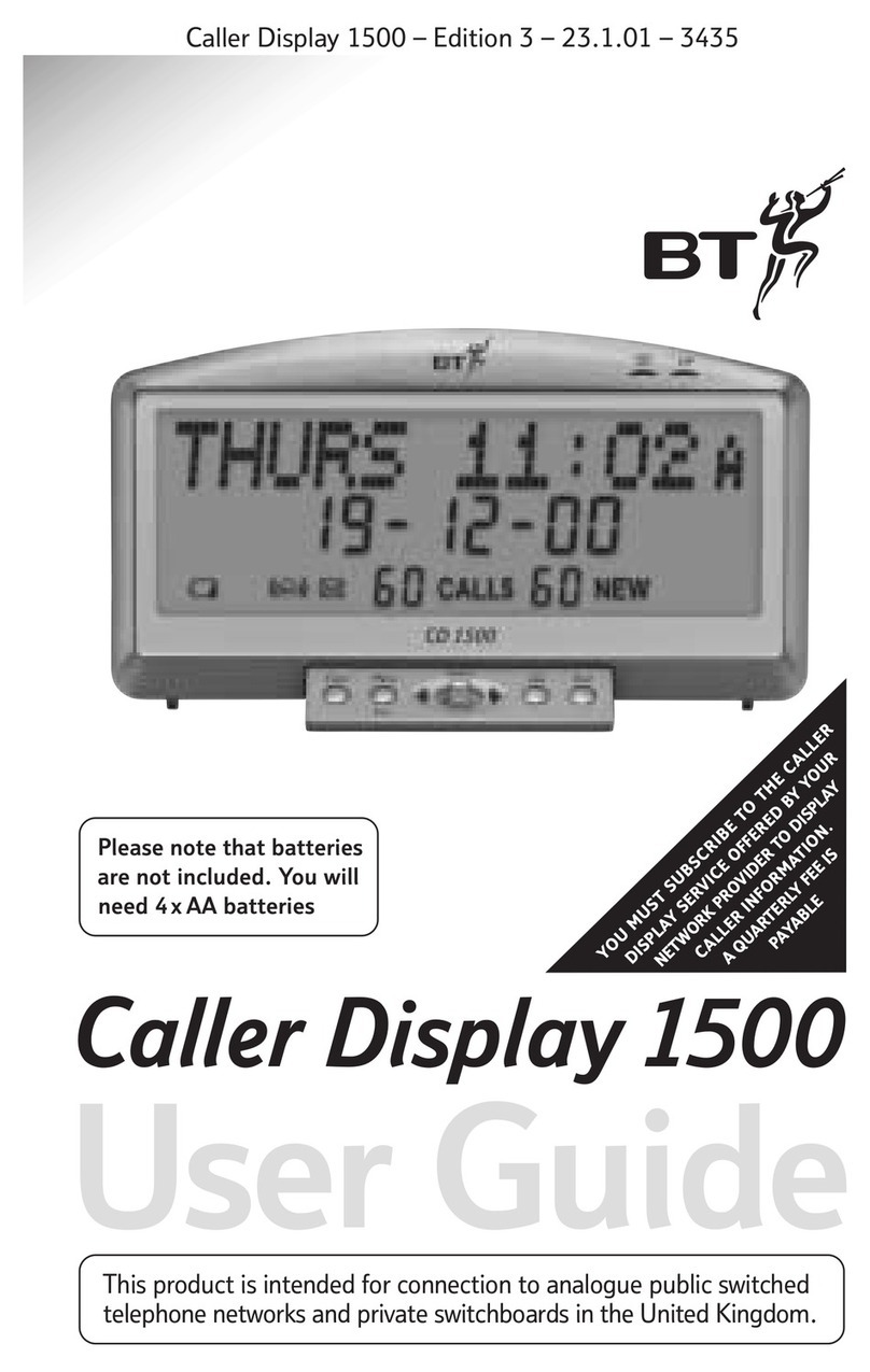 BT Graphite 1500 Manuel utilisateur