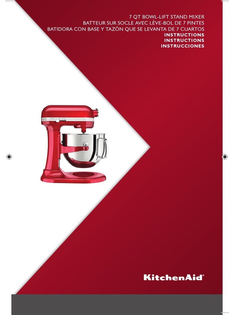 KitchenAid KSM7586PCA Manuel utilisateur KitchenAid KSM7586PCA Manuel utilisateur