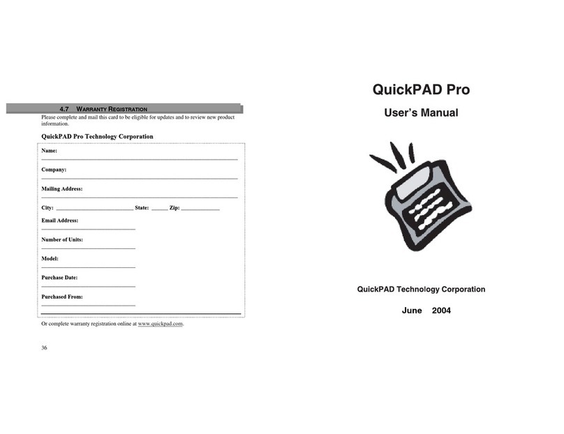 QuickPad PRO Manuel utilisateur
