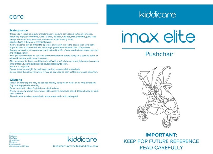 Kiddicare IMAX ELITE Manuel utilisateur