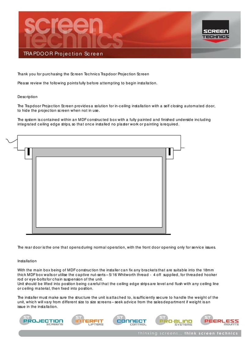 Screen Technics TRAPDOOR Manuel utilisateur