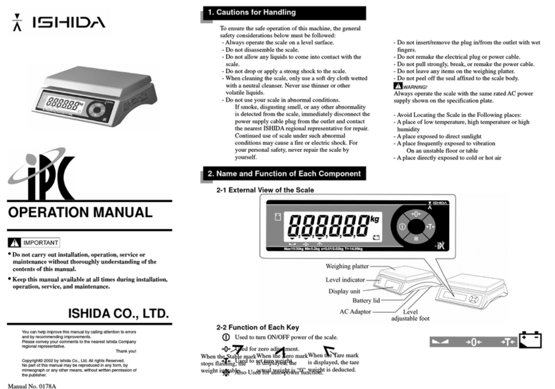 ISHIDA IPC Manuel utilisateur