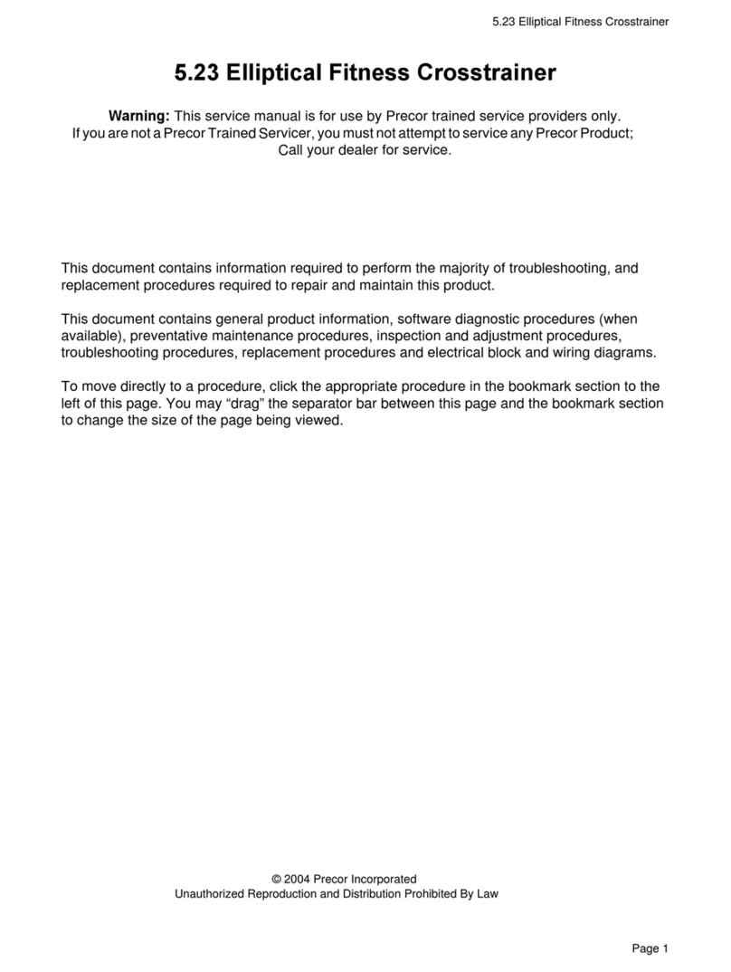 Precor EFX EFX 5.23 Manuel utilisateur