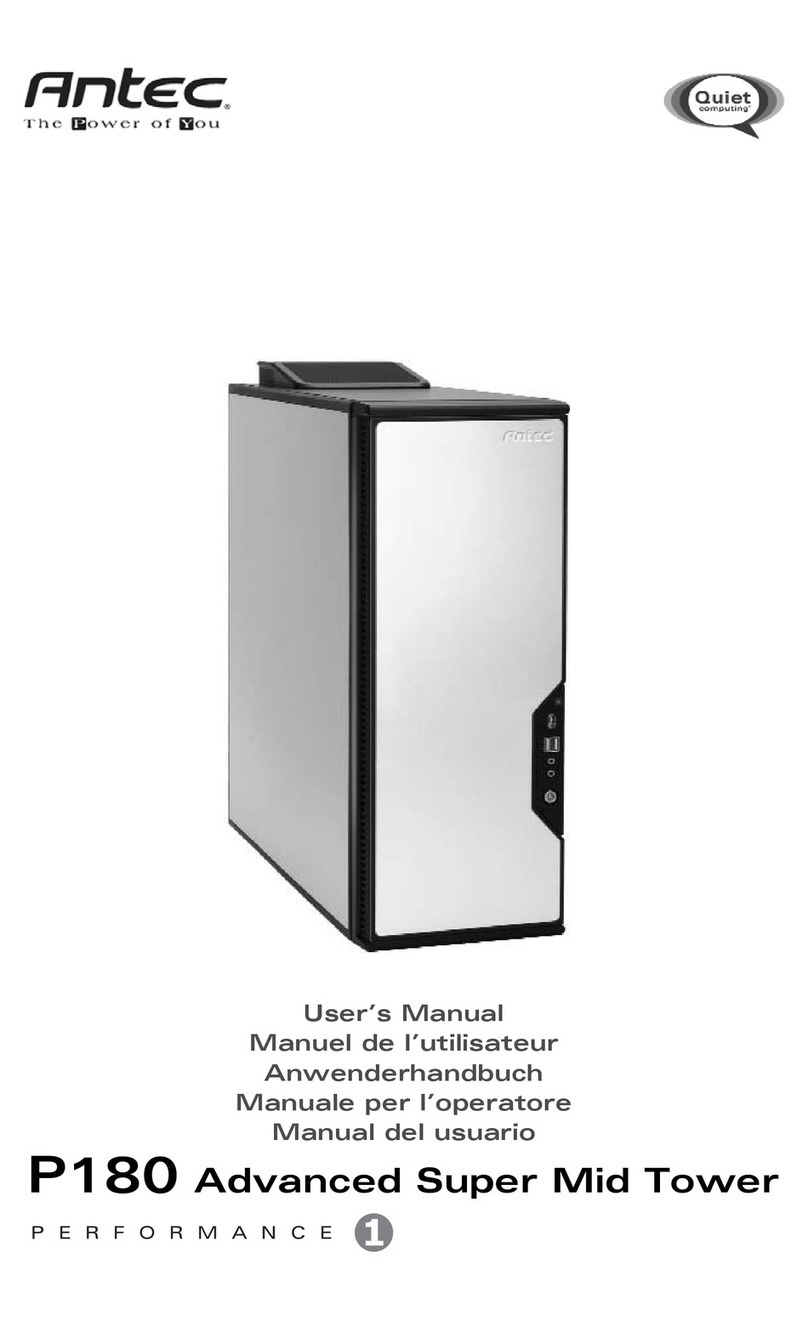 Antec Mini P180 White Manuel utilisateur