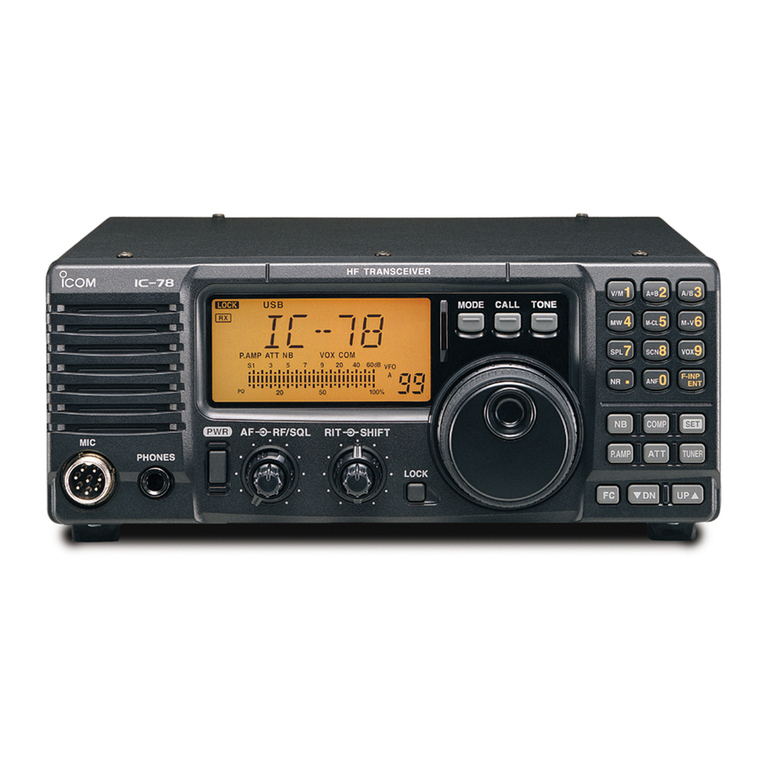 Icom IC-78 Manuel utilisateur Icom IC-78 Manuel utilisateur
