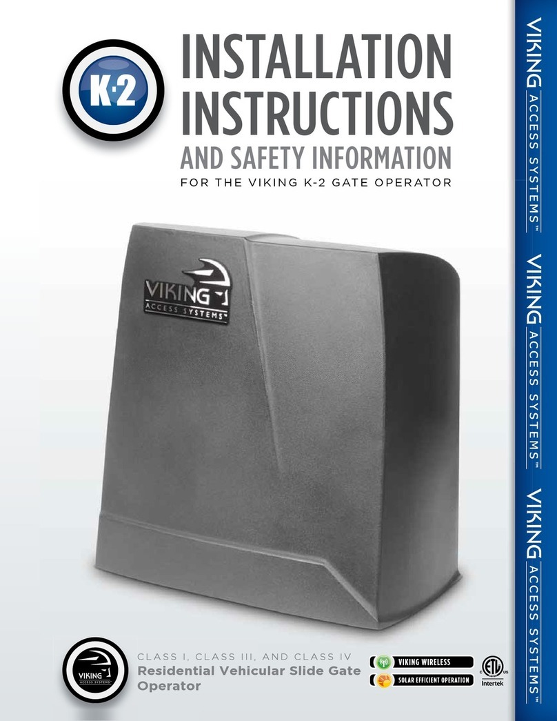 Viking Access Systems K-2 Instructions originales