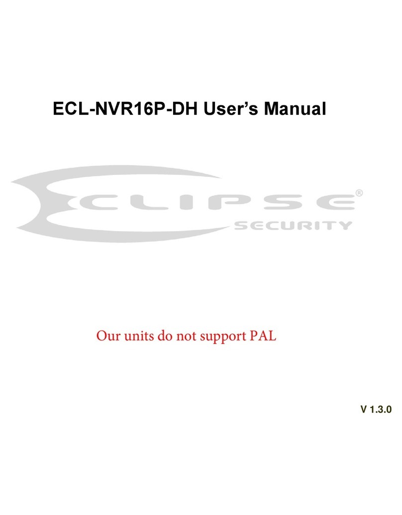 Eclipse Security ECL-NVR16P-DH Manuel utilisateur Eclipse Security ECL-NVR16P-DH Manuel utilisateur