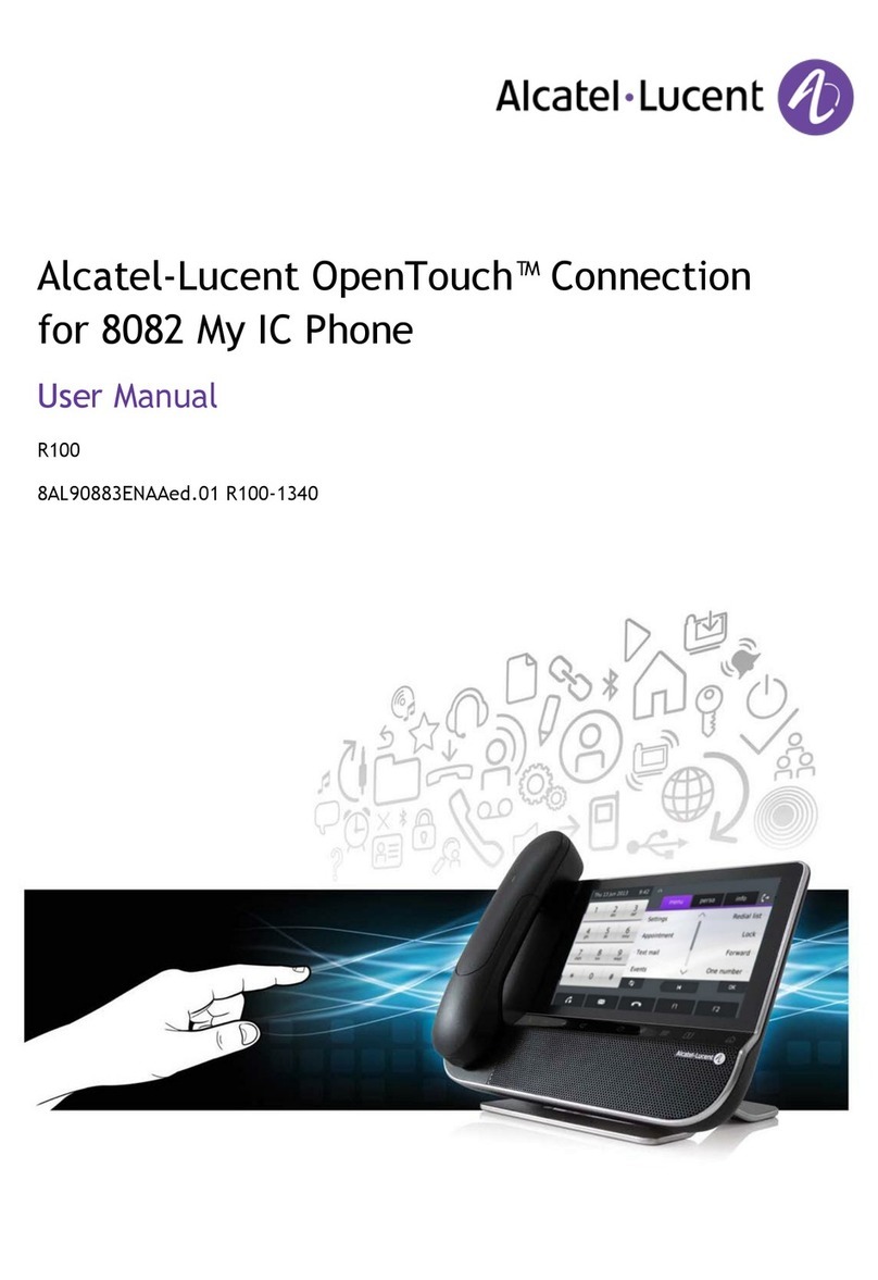 Alcatel-Lucent OpenTouch Manuel utilisateur