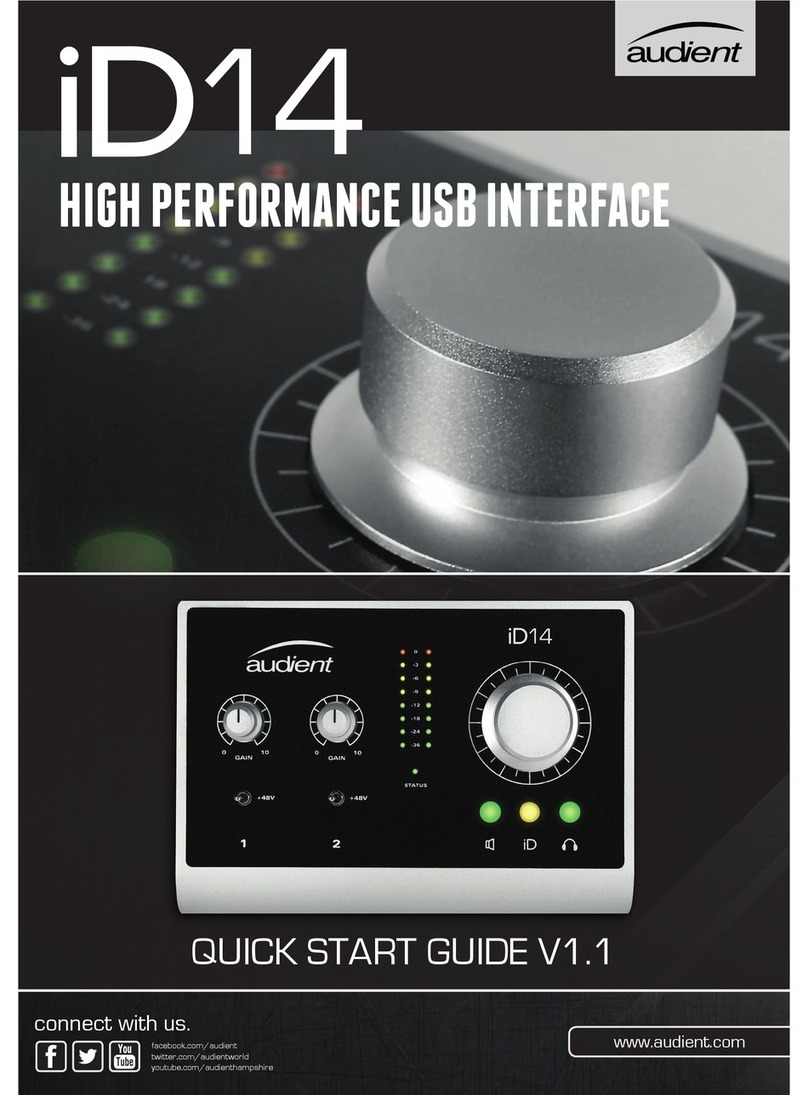 Audient iD14 Manuel utilisateur