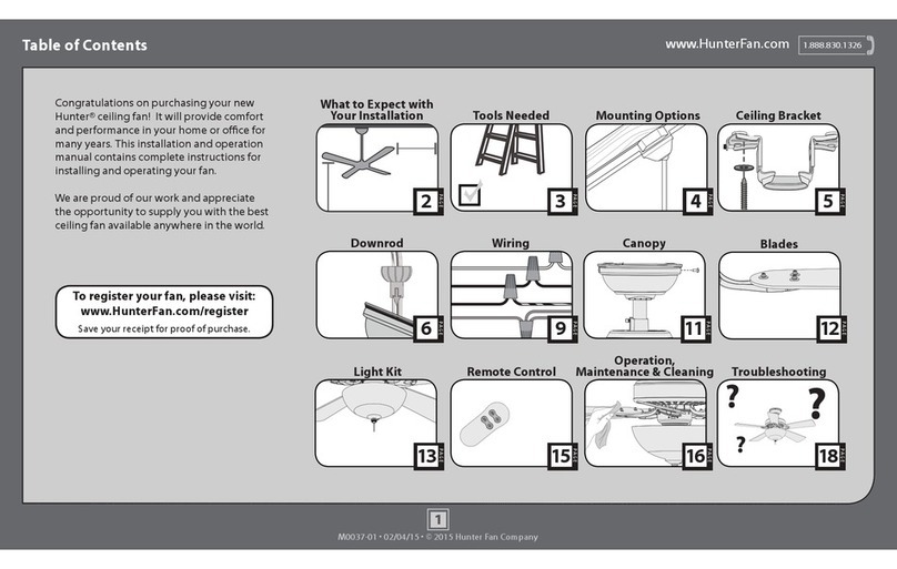 Hunter M0037-01 Manuel utilisateur