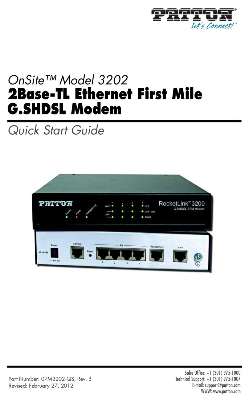 Patton OnSite 3202 Manuel utilisateur