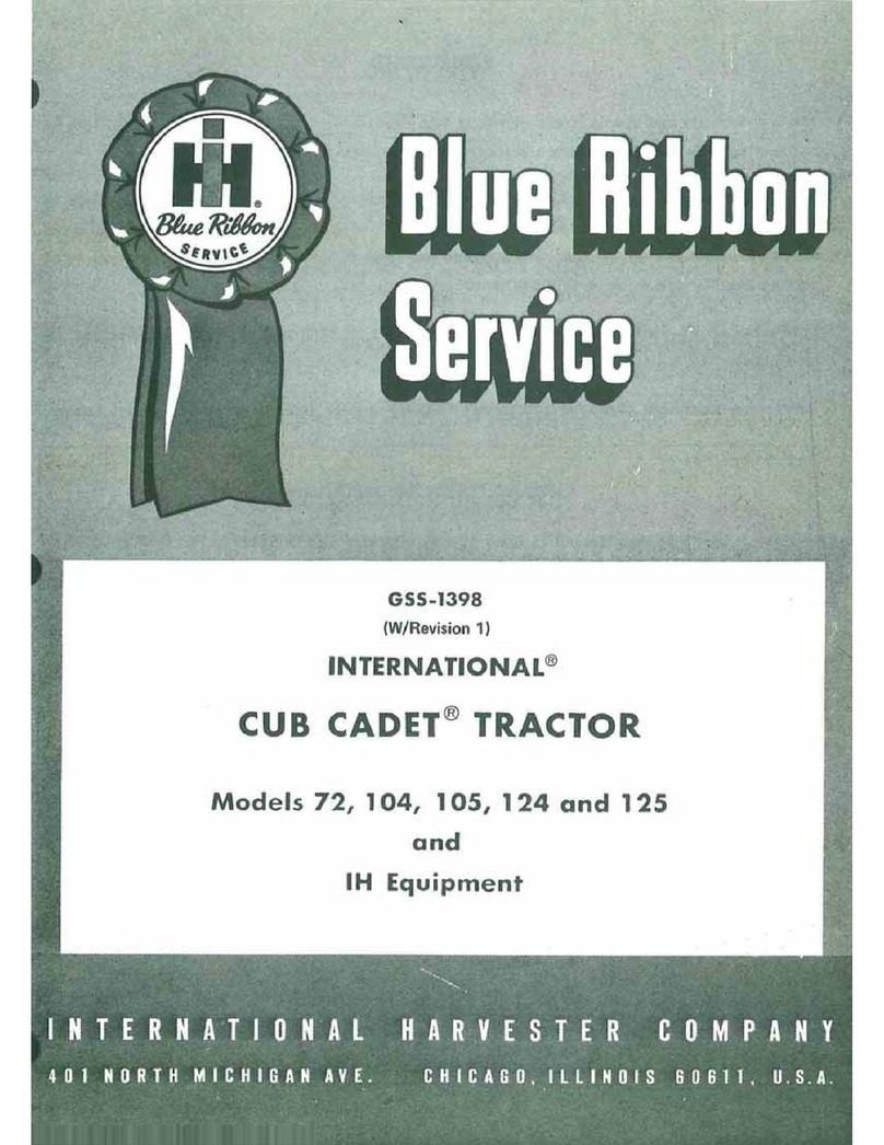 Cub Cadet 105 Manuel utilisateur